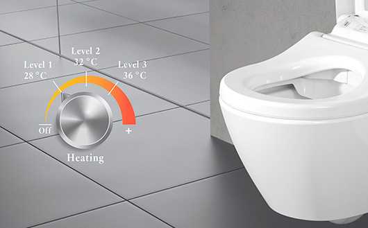 calefacción en inodoro viclean l