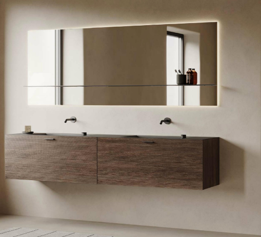 Muebles de madera sostenible para diseño de baños Muebles de madera para diseño de baños