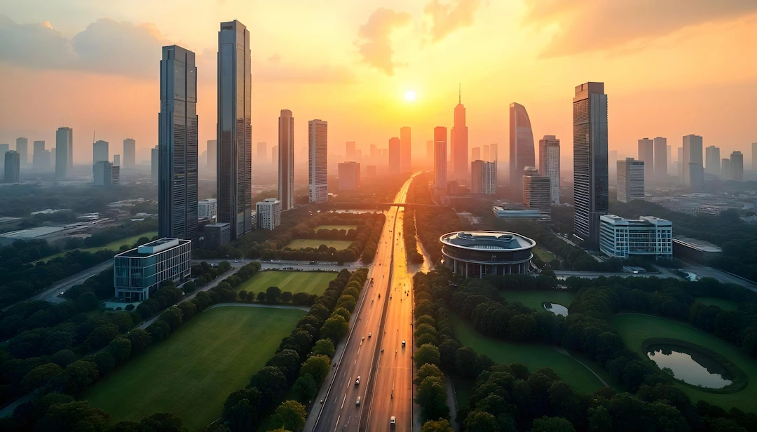 arquitectura moderna en una ciudad