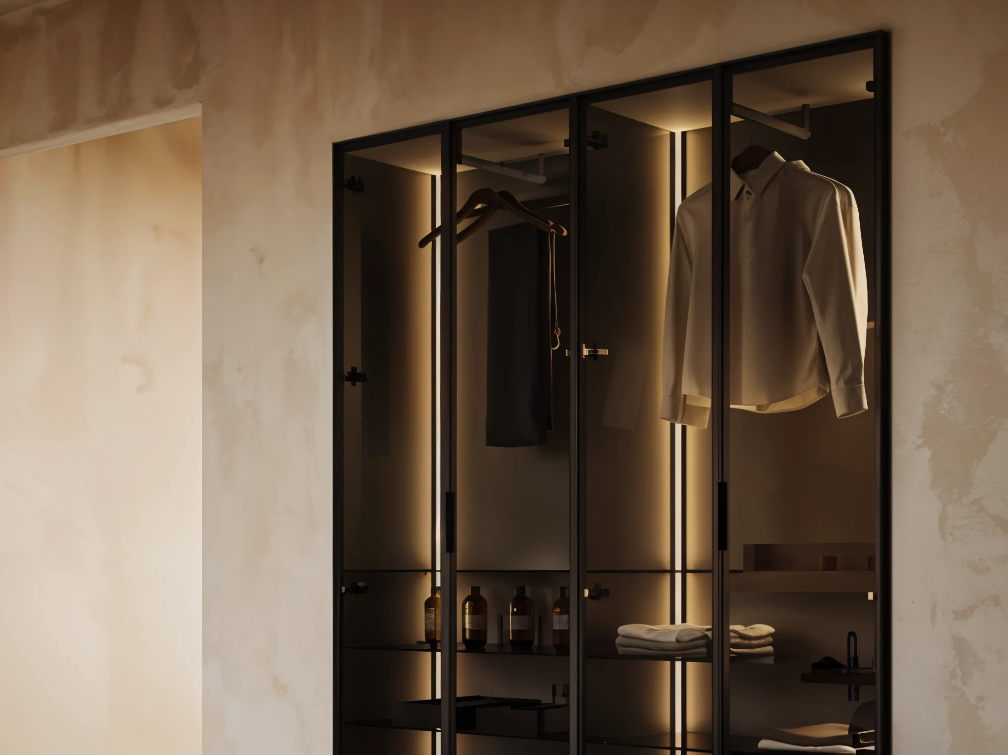 vestidor con luces led