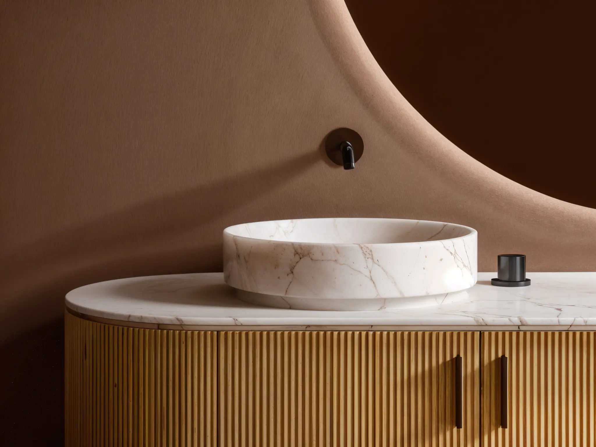 Mocha mousse en interiorismo