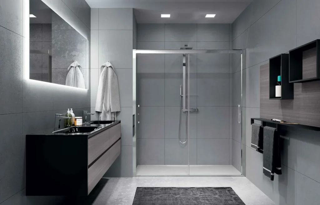 paneles ducha frontales novellini