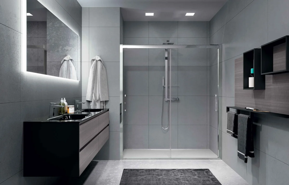 paneles ducha frontales novellini